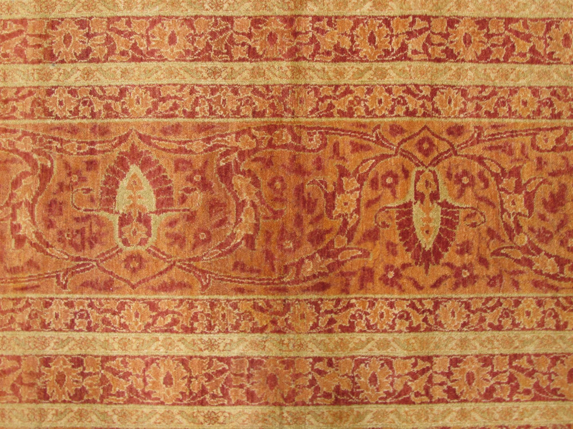 12' 4 x 24' 4 Hand Knotted Tabriz Hadji Jalili Oriental Rug