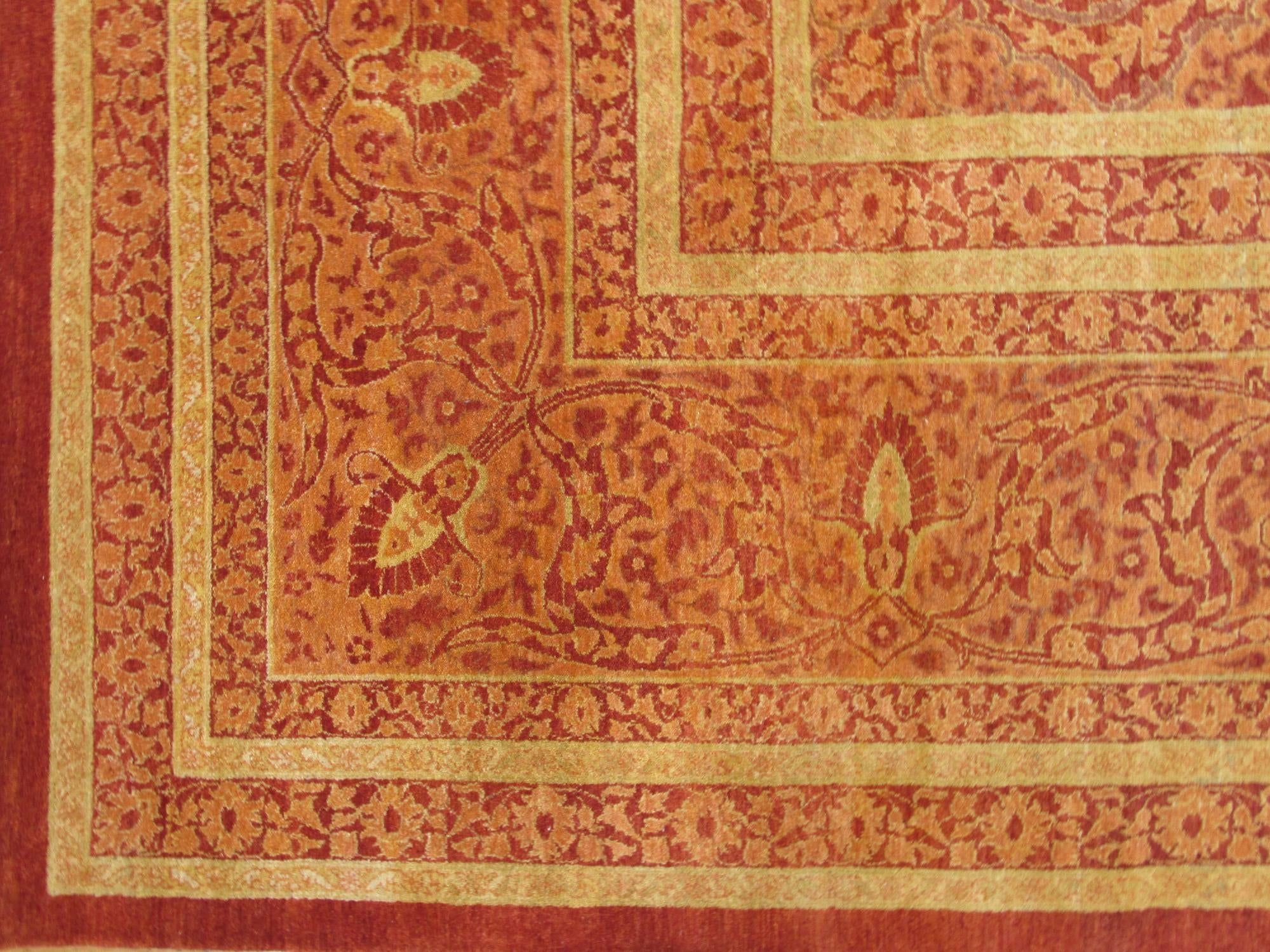 12' 4 x 24' 4 Hand Knotted Tabriz Hadji Jalili Oriental Rug