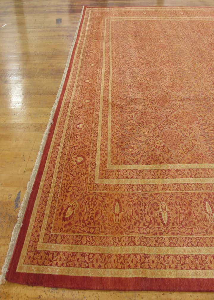 12' 4 x 24' 4 Hand Knotted Tabriz Hadji Jalili Oriental Rug
