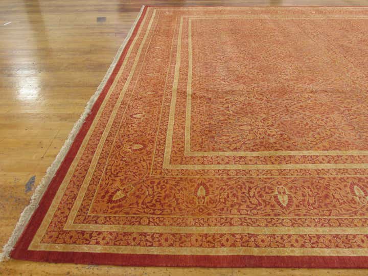 12' 4 x 24' 4 Hand Knotted Tabriz Hadji Jalili Oriental Rug
