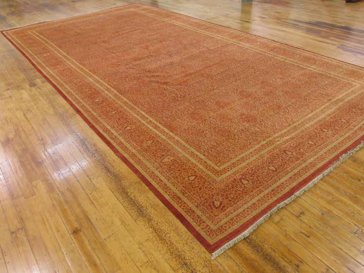 12' 4 x 24' 4 Hand Knotted Tabriz Hadji Jalili Oriental Rug