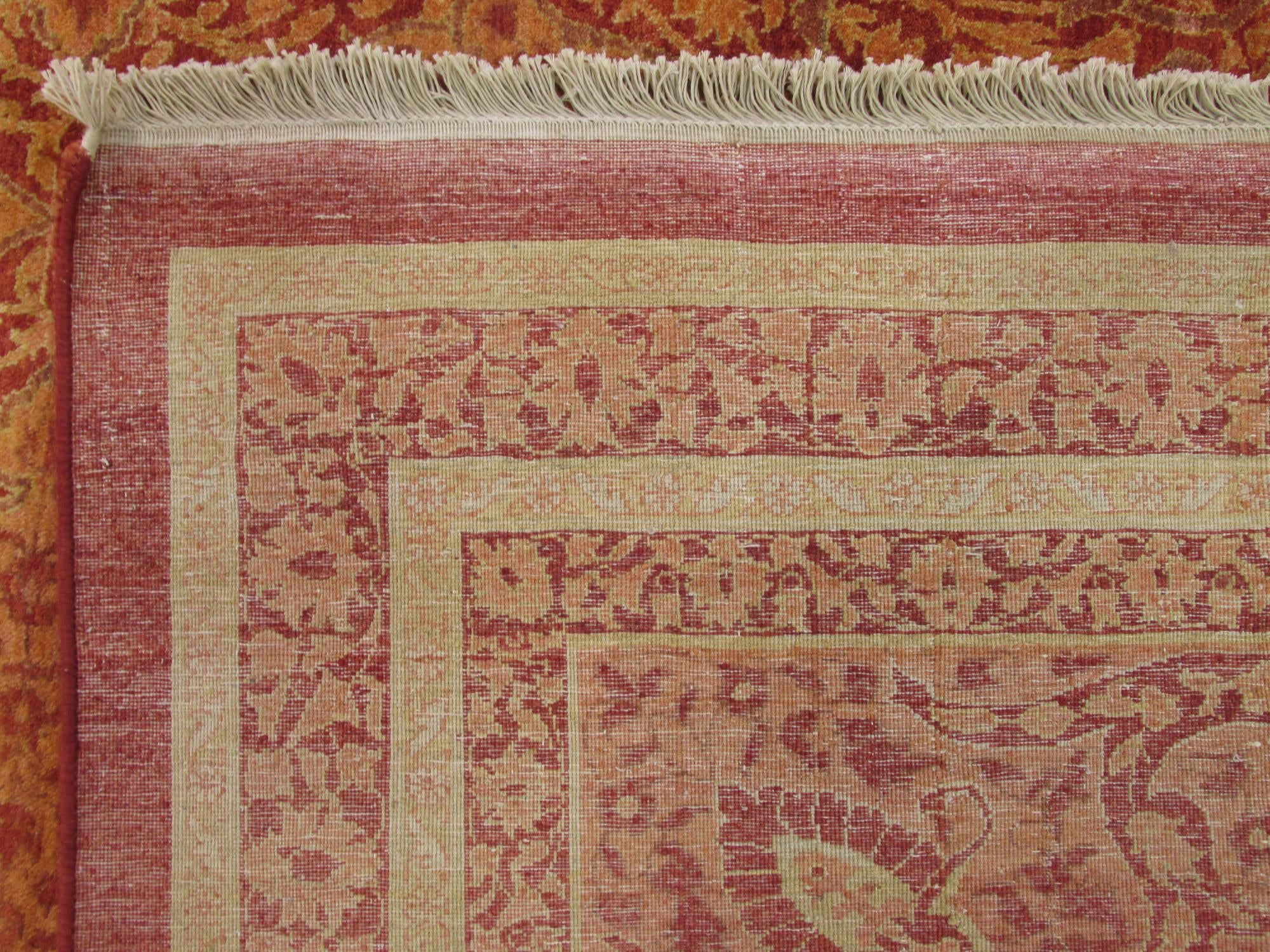 12' 4 x 24' 4 Hand Knotted Tabriz Hadji Jalili Oriental Rug