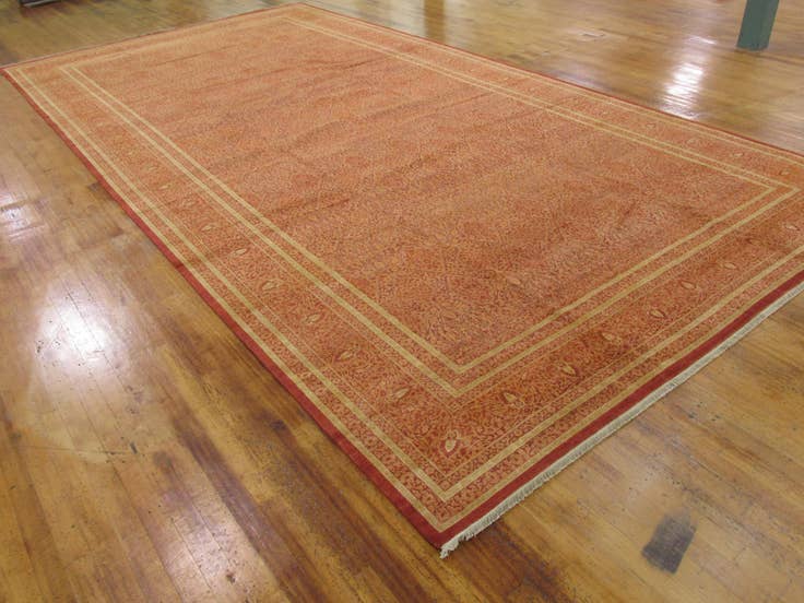 Detail image of 12' 4 x 24' 4 Hand Knotted Tabriz Hadji Jalili Oriental Rug