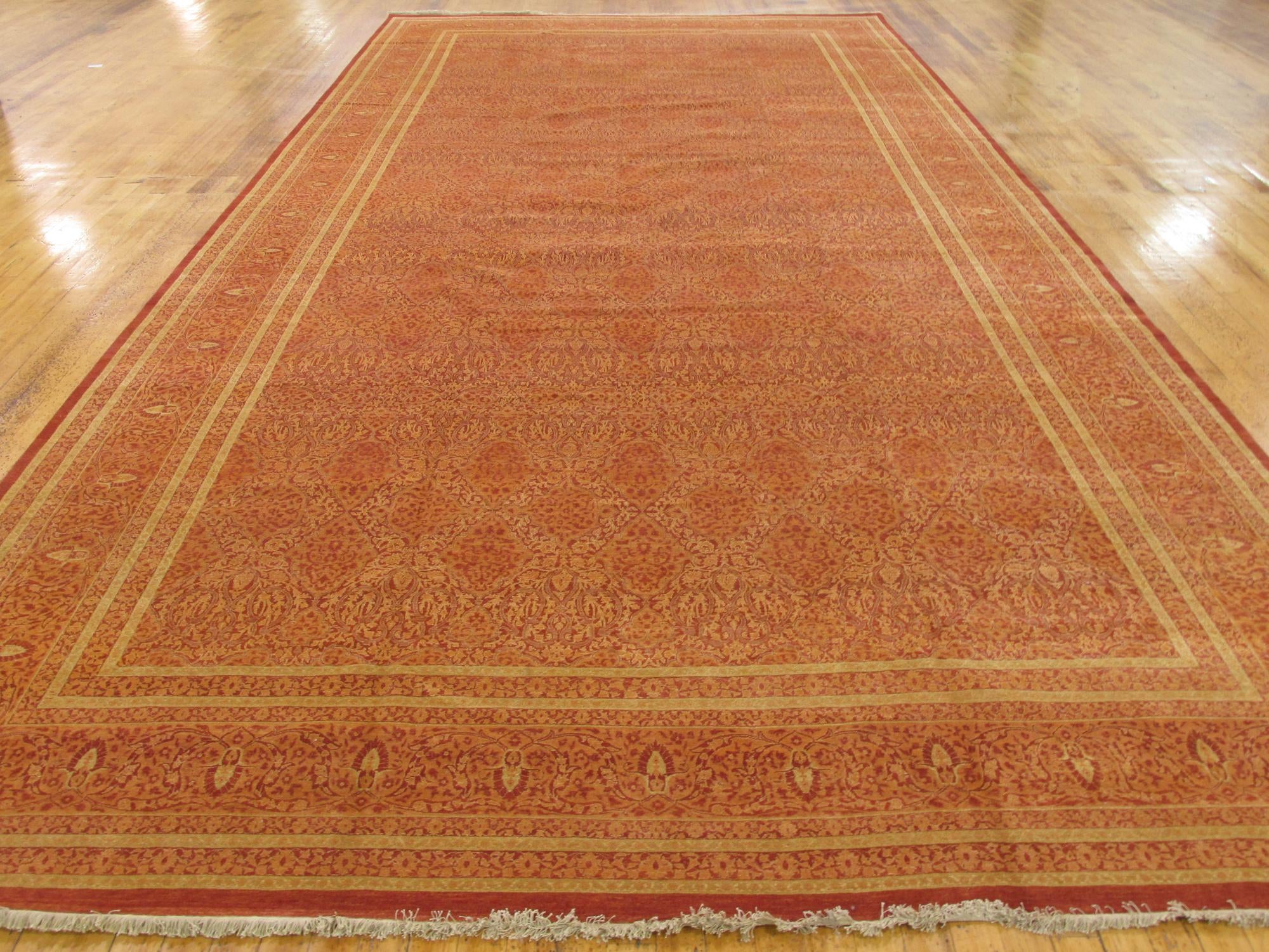 12' 4 x 24' 4 Hand Knotted Tabriz Hadji Jalili Oriental Rug