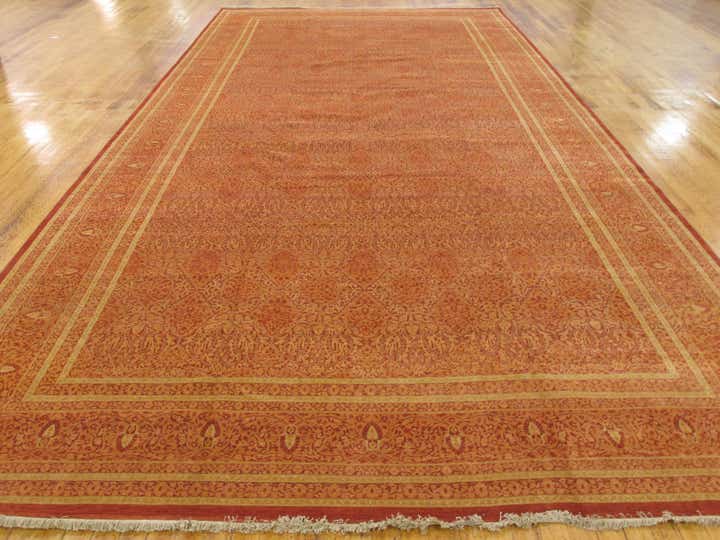 12' 4 x 24' 4 Hand Knotted Tabriz Hadji Jalili Oriental Rug