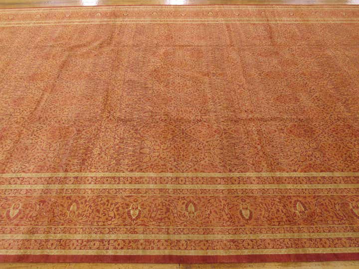 12' 4 x 24' 4 Hand Knotted Tabriz Hadji Jalili Oriental Rug