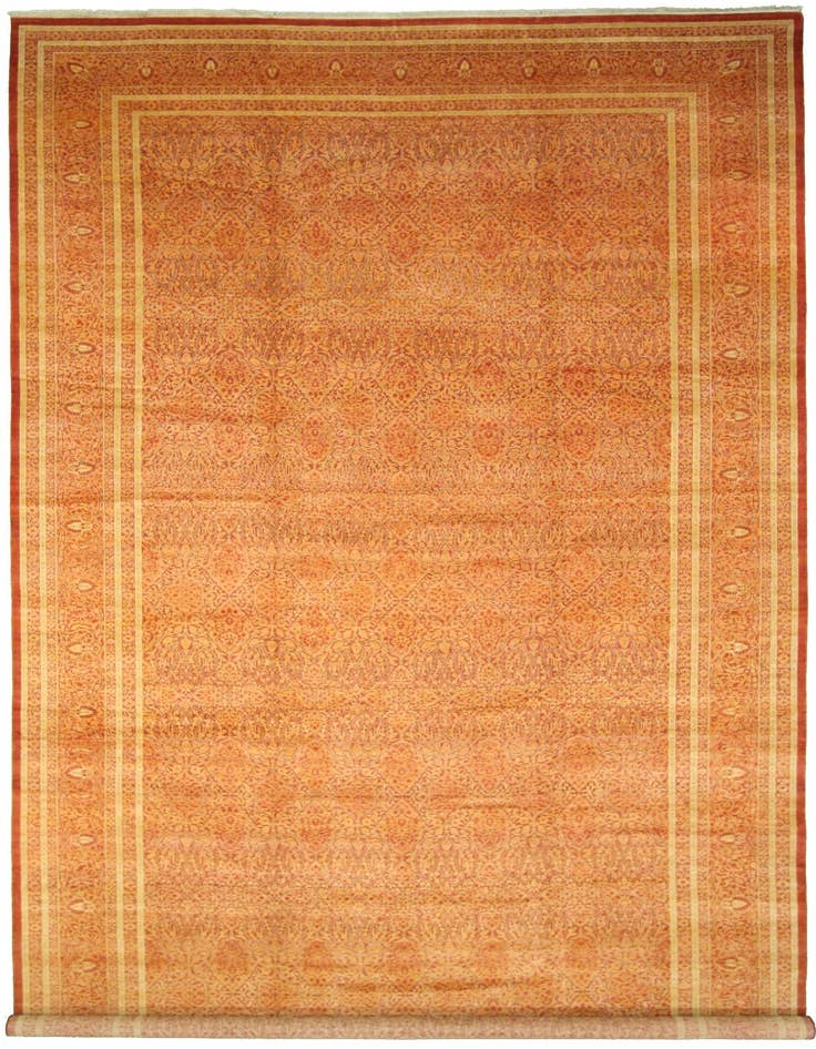 Detail image of 12' 4 x 24' 4 Hand Knotted Tabriz Hadji Jalili Oriental Rug