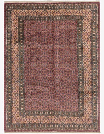 7' x 9' 7 Hand Knotted Tabriz Persian Wool Rug