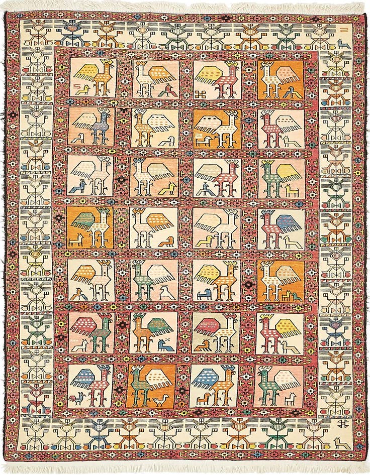 Detail image of 3' 10 x 6' Tapestry Wool Rug