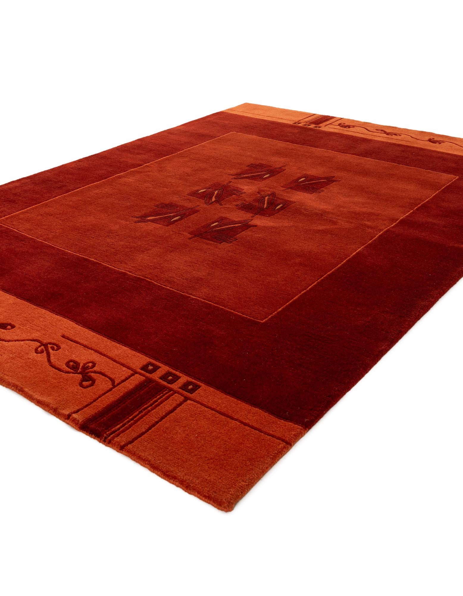 5' 8 x 7' 10 Hand Knotted Tibet Wool Rug