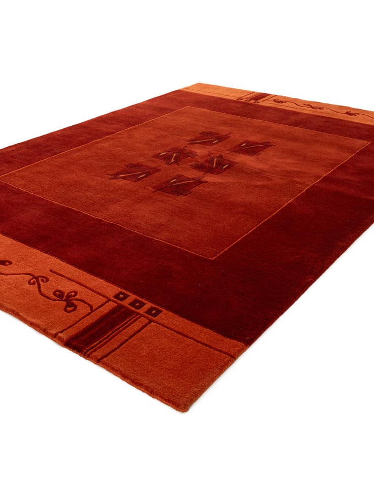 Detail image of 5' 8 x 7' 10 Hand Knotted Tibet Wool Rug