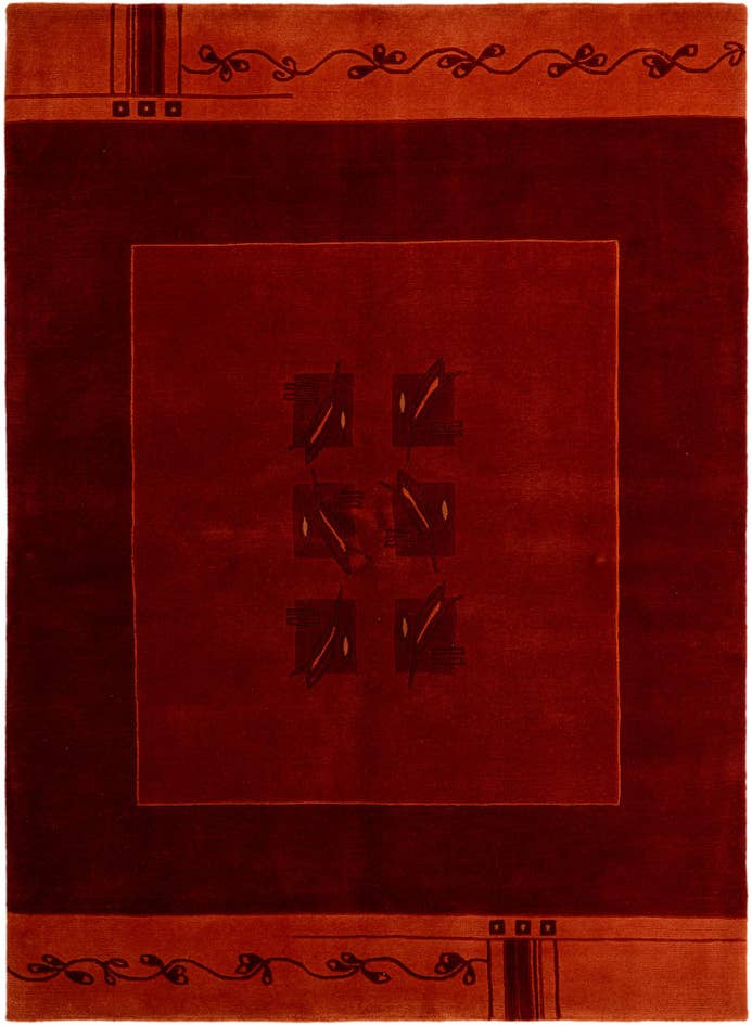 Detail image of 5' 8 x 7' 10 Hand Knotted Tibet Wool Rug