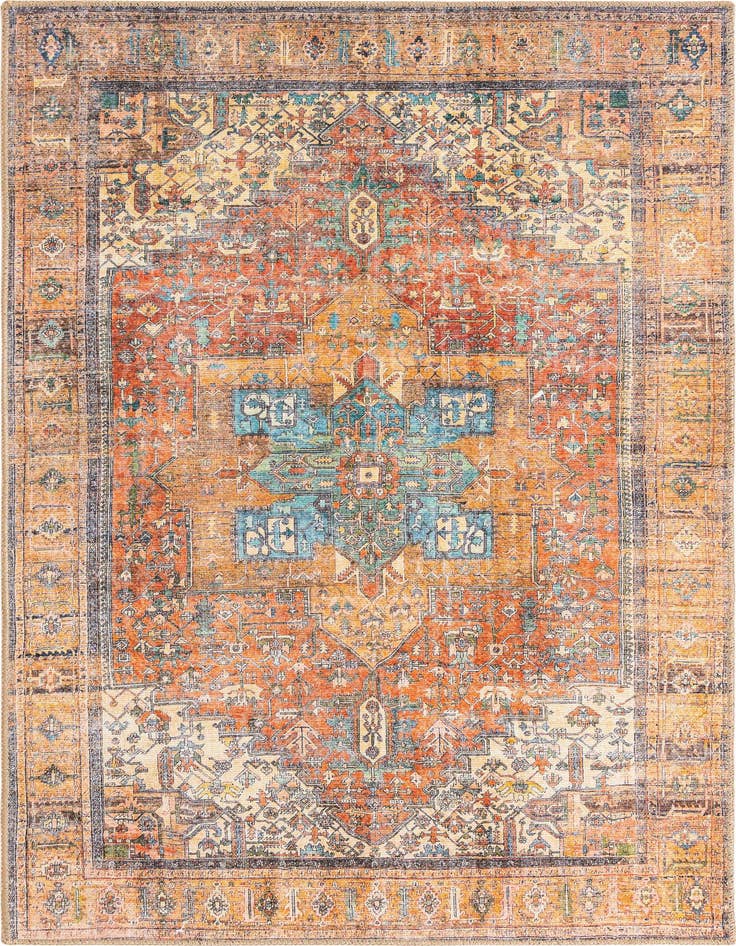 Detail image of 3' 6 x 5' 6 Washable Timeless Rug