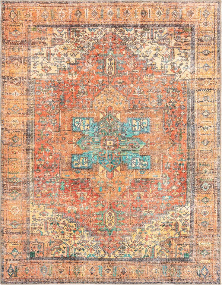 Detail image of 5' x 8' Washable Timeless Rug