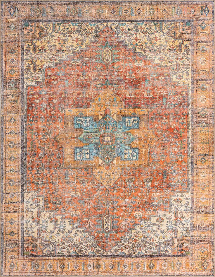 Detail image of 7' 6 x 10' 6 Washable Timeless Rug