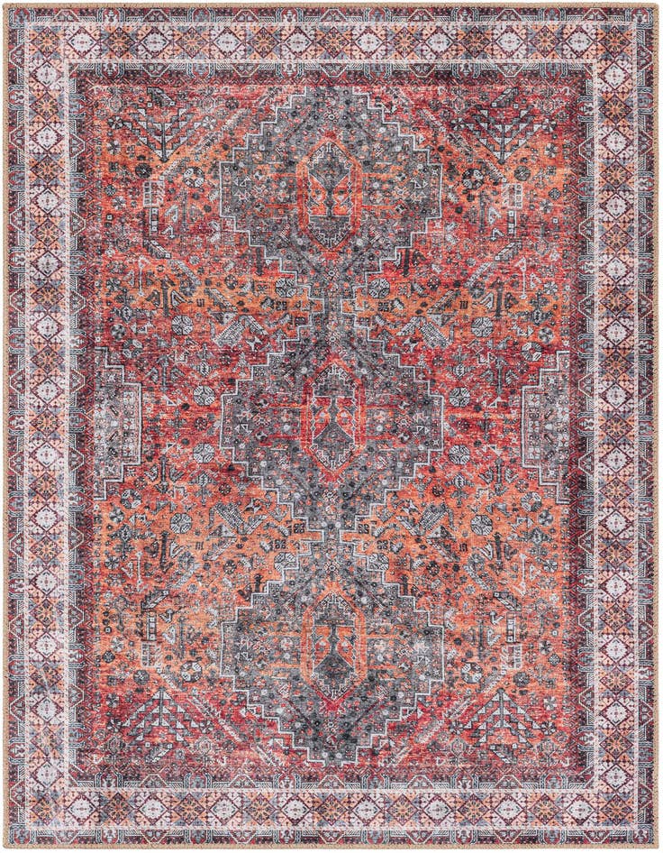 Detail image of 4' 1 x 6' 1 Washable Timeless Rug