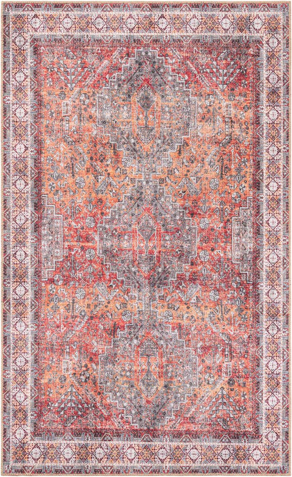 Detail image of 5' 1 x 8' Washable Timeless Rug