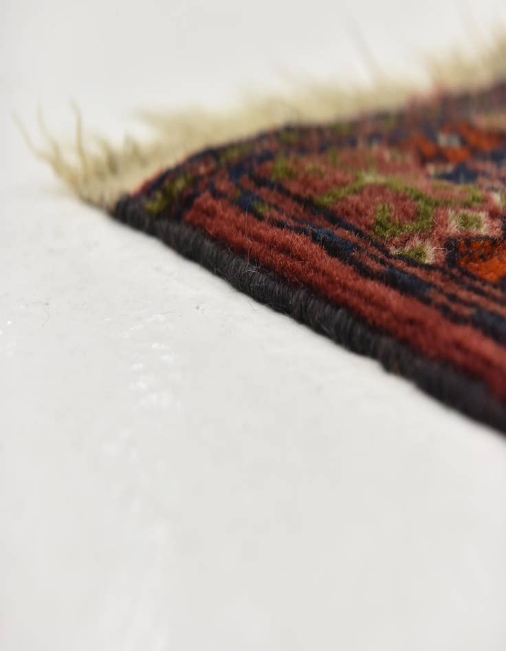 Detail image of 5' 4 x 8' 2  Hand Knotted Torkaman Oriental Wool Rug