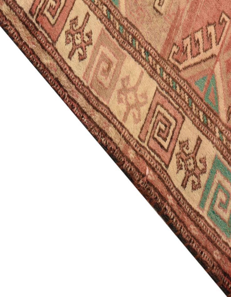 Detail image of 3' 5 x 4' 8 Hand Knotted Torkaman Persian Wool Rug