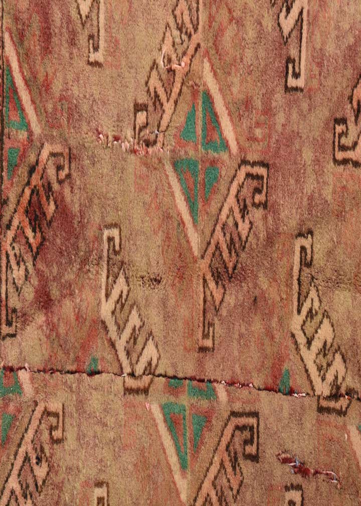 3' 5 x 4' 8 Hand Knotted Torkaman Persian Wool Rug