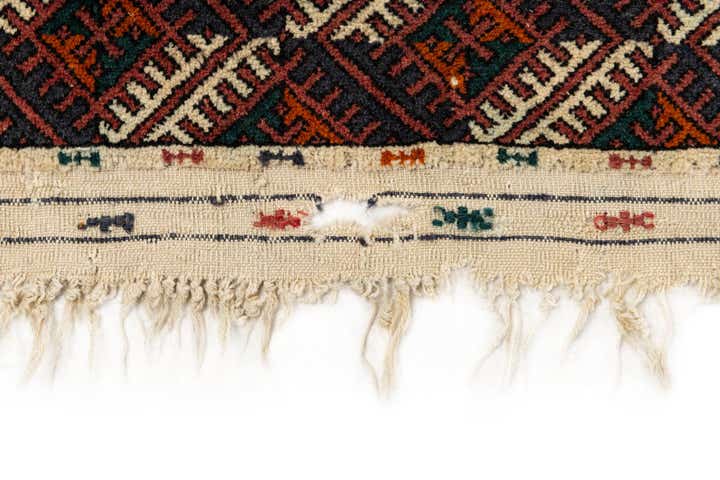 6' 8 x 9' 10 Hand Knotted Torkaman Persian Wool Rug