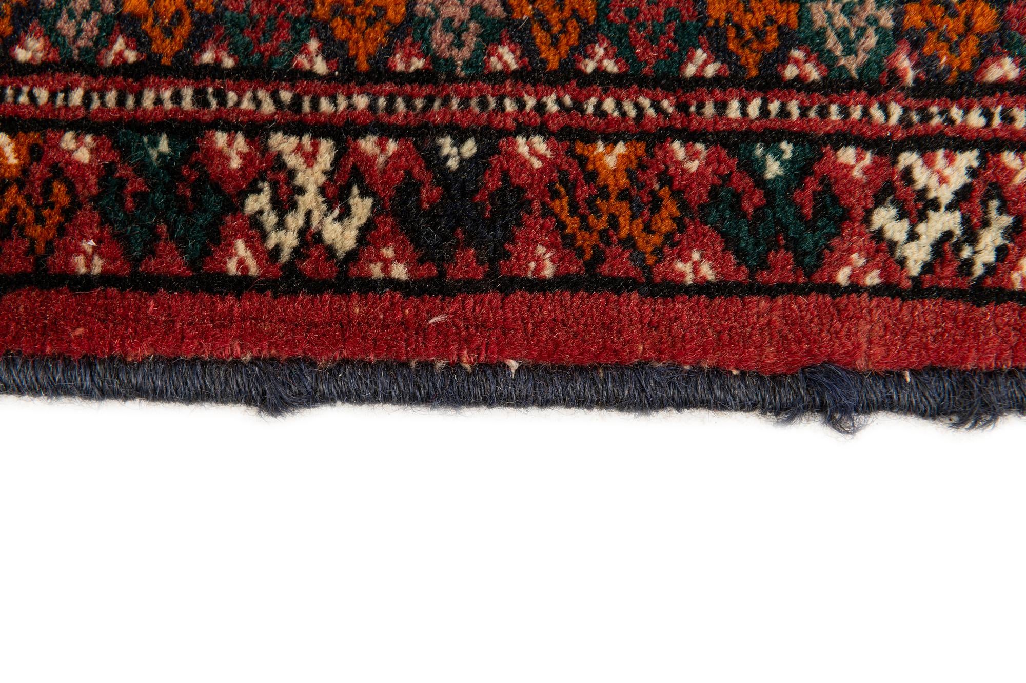 6' 8 x 9' 10 Hand Knotted Torkaman Persian Wool Rug