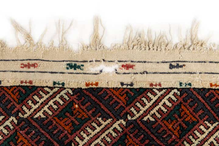 6' 8 x 9' 10 Hand Knotted Torkaman Persian Wool Rug