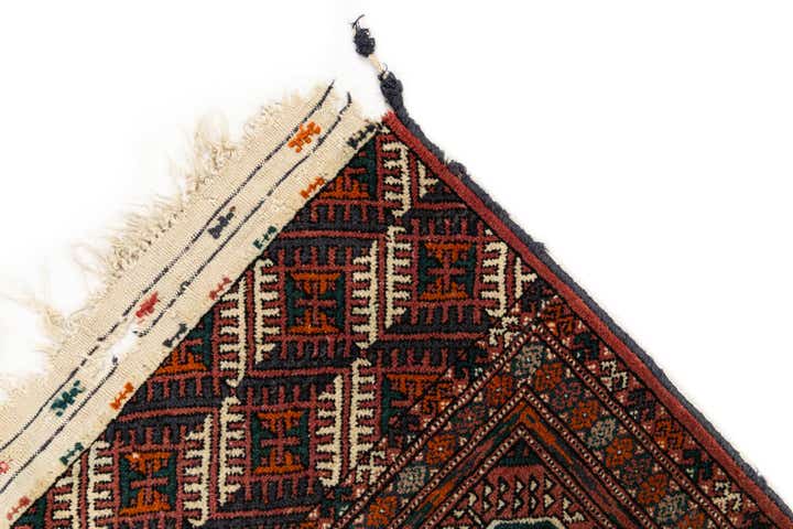 6' 8 x 9' 10 Hand Knotted Torkaman Persian Wool Rug