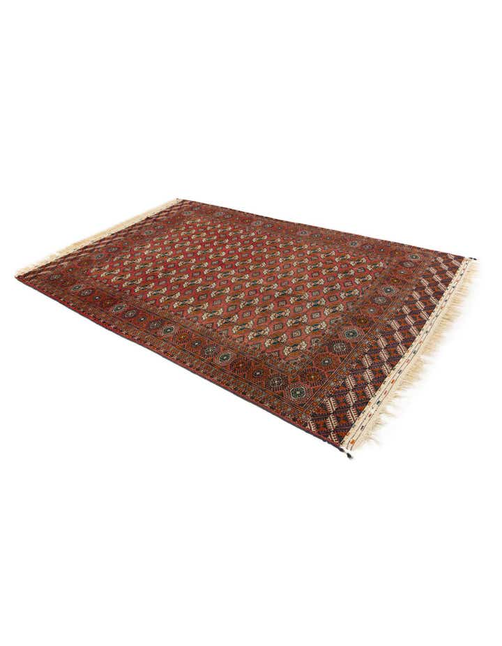 6' 8 x 9' 10 Hand Knotted Torkaman Persian Wool Rug