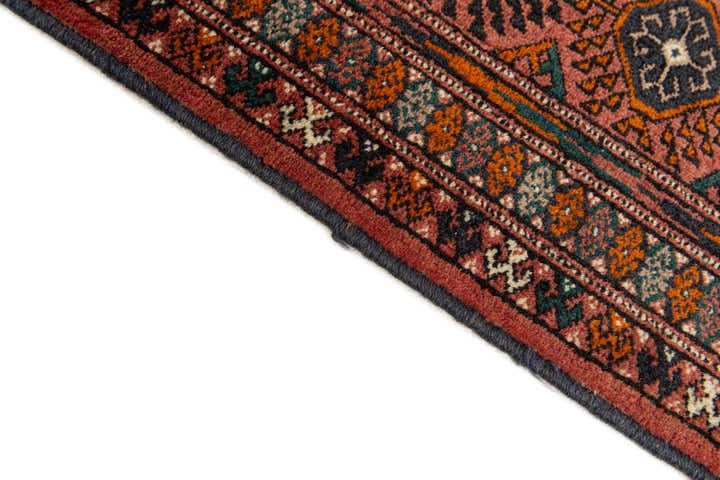6' 8 x 9' 10 Hand Knotted Torkaman Persian Wool Rug