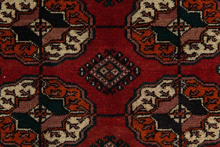 6' 8 x 9' 10 Hand Knotted Torkaman Persian Wool Rug