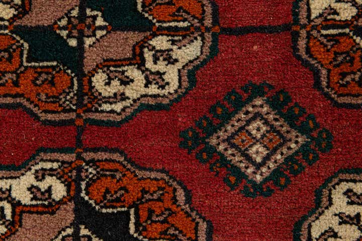 6' 8 x 9' 10 Hand Knotted Torkaman Persian Wool Rug