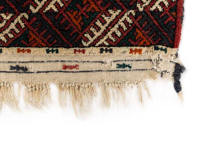 6' 8 x 9' 10 Hand Knotted Torkaman Persian Wool Rug