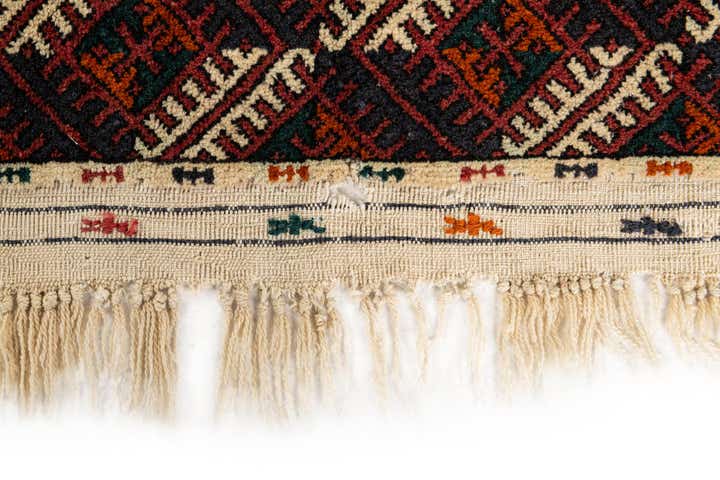 6' 8 x 9' 10 Hand Knotted Torkaman Persian Wool Rug
