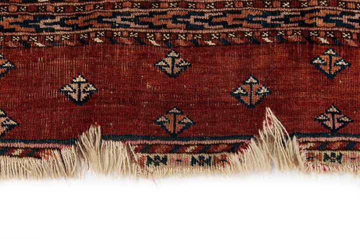 130cm x 165cm Handgeknüpft Torkaman Orientalisch Wolle Teppich