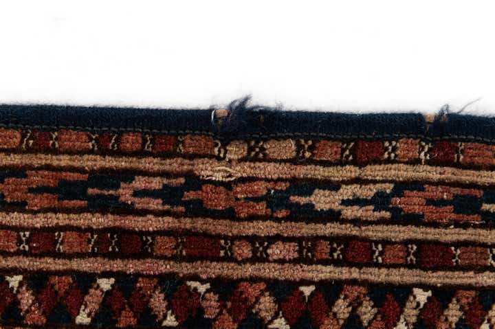 130cm x 165cm Handgeknüpft Torkaman Orientalisch Wolle Teppich
