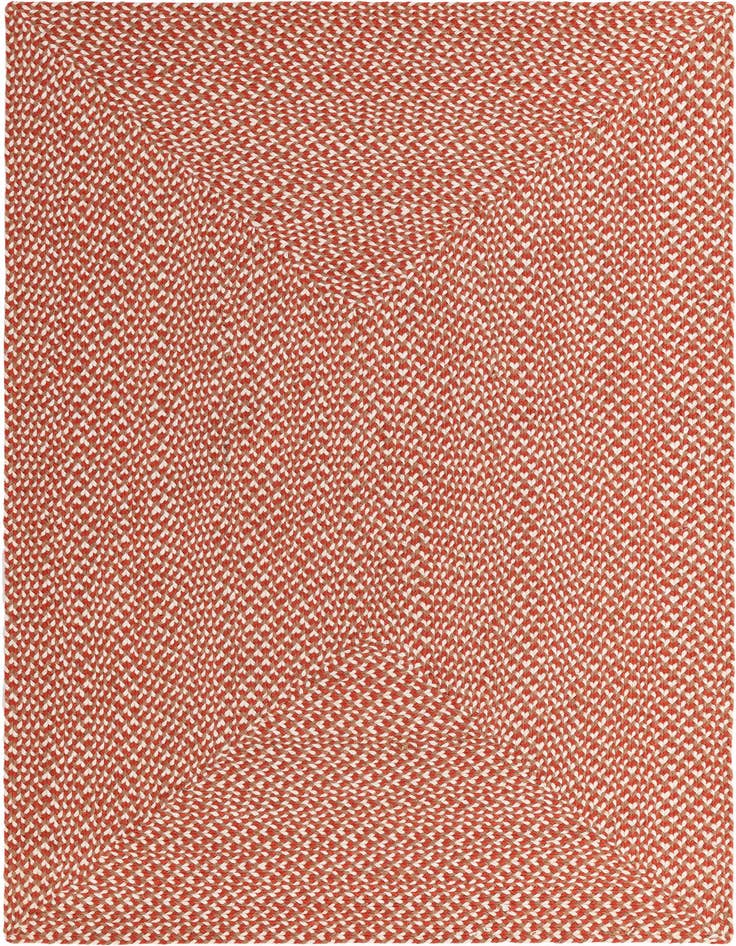 Detail image of 4' 1 x 6' 1  Hand Tweed Braided Jute Rug