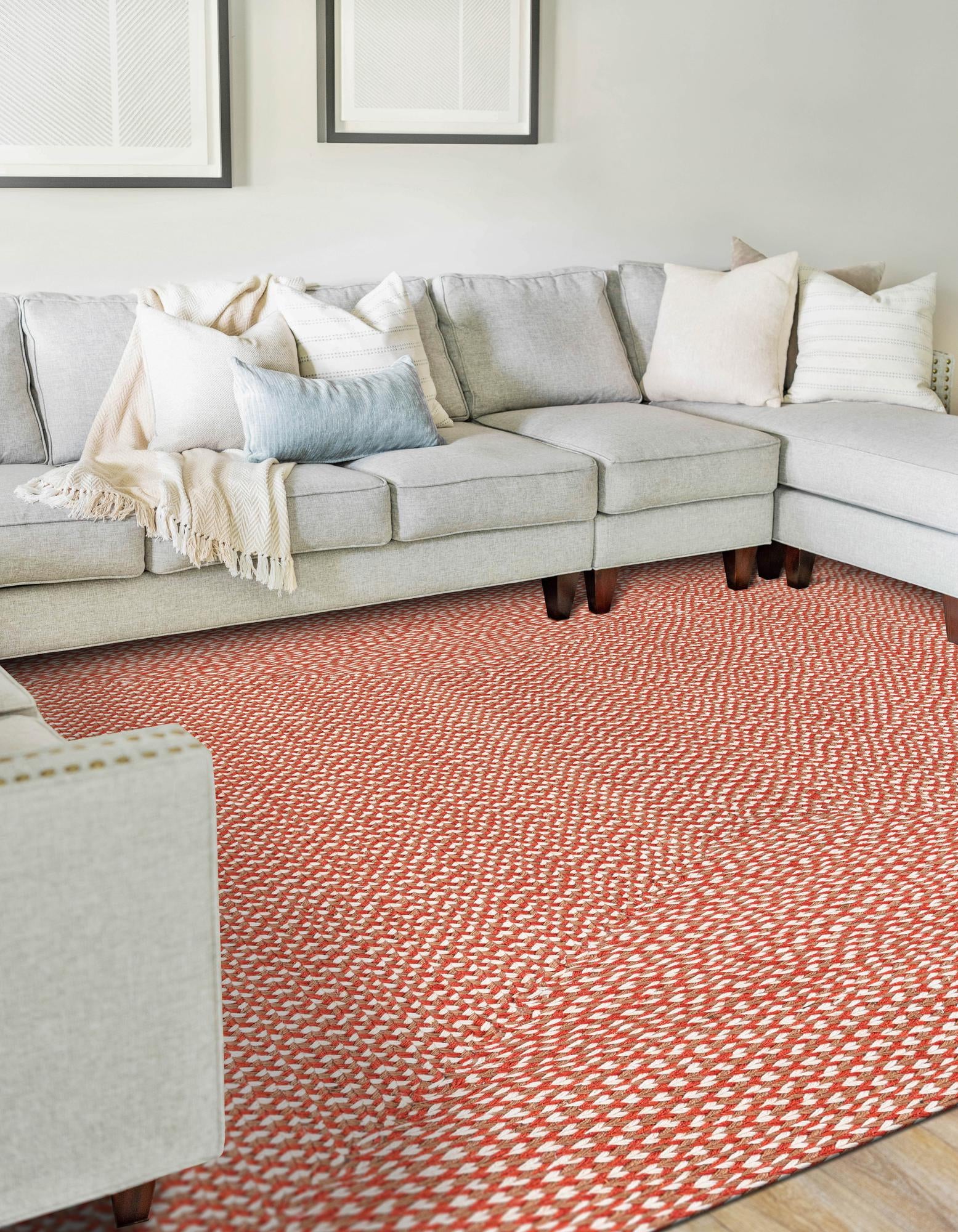 3' 1 x 5' 1  Hand Tweed Braided Jute Rug