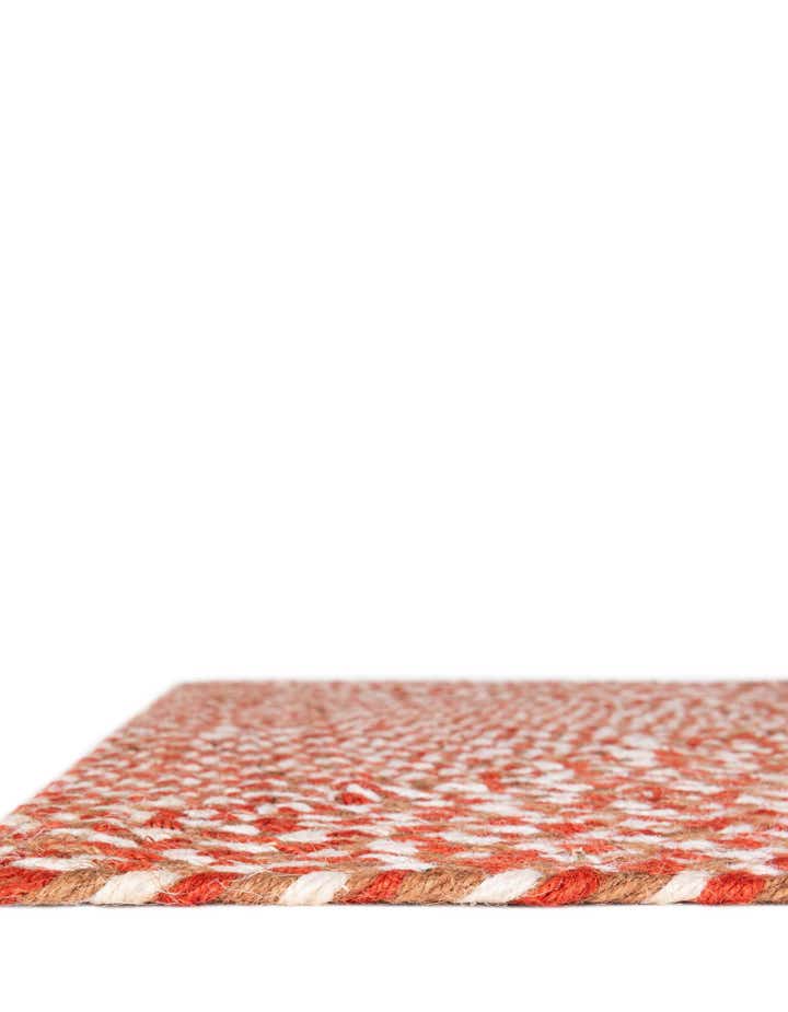 2' x 3' 1 Handmade Tweed Braided Jute Rug