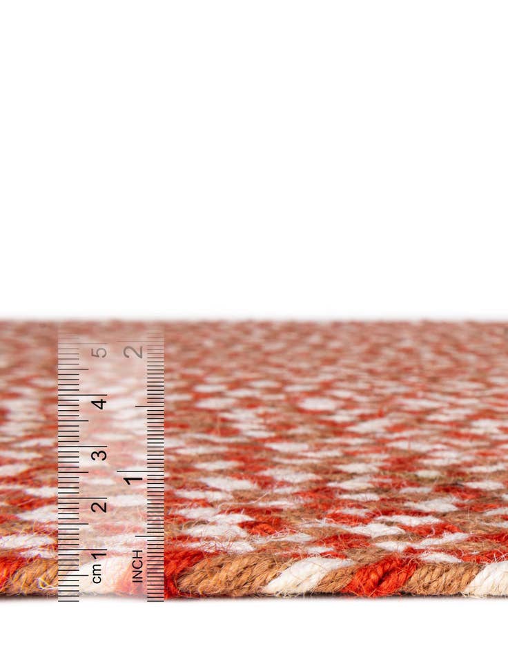 Detail image of 2' x 3' 1 Handmade Tweed Braided Jute Rug