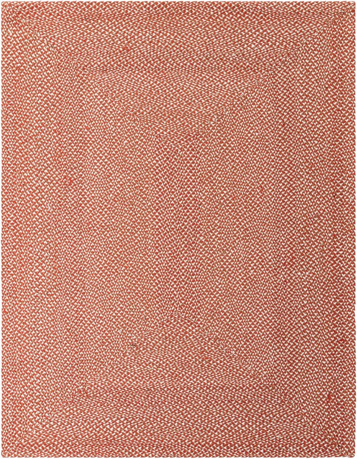 Detail image of 6' 1 x 9'  Hand Tweed Braided Jute Rug