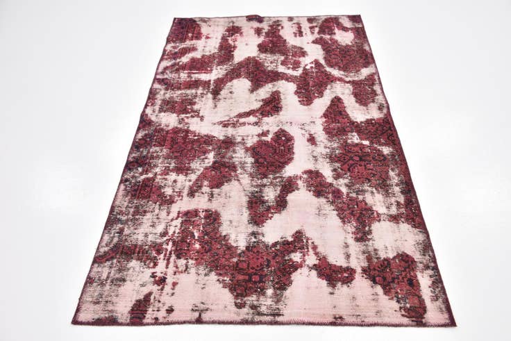 Detail image of 3' 7 x 6' 2 Hand Knotted Ultra Vintage Persian Wool Rug