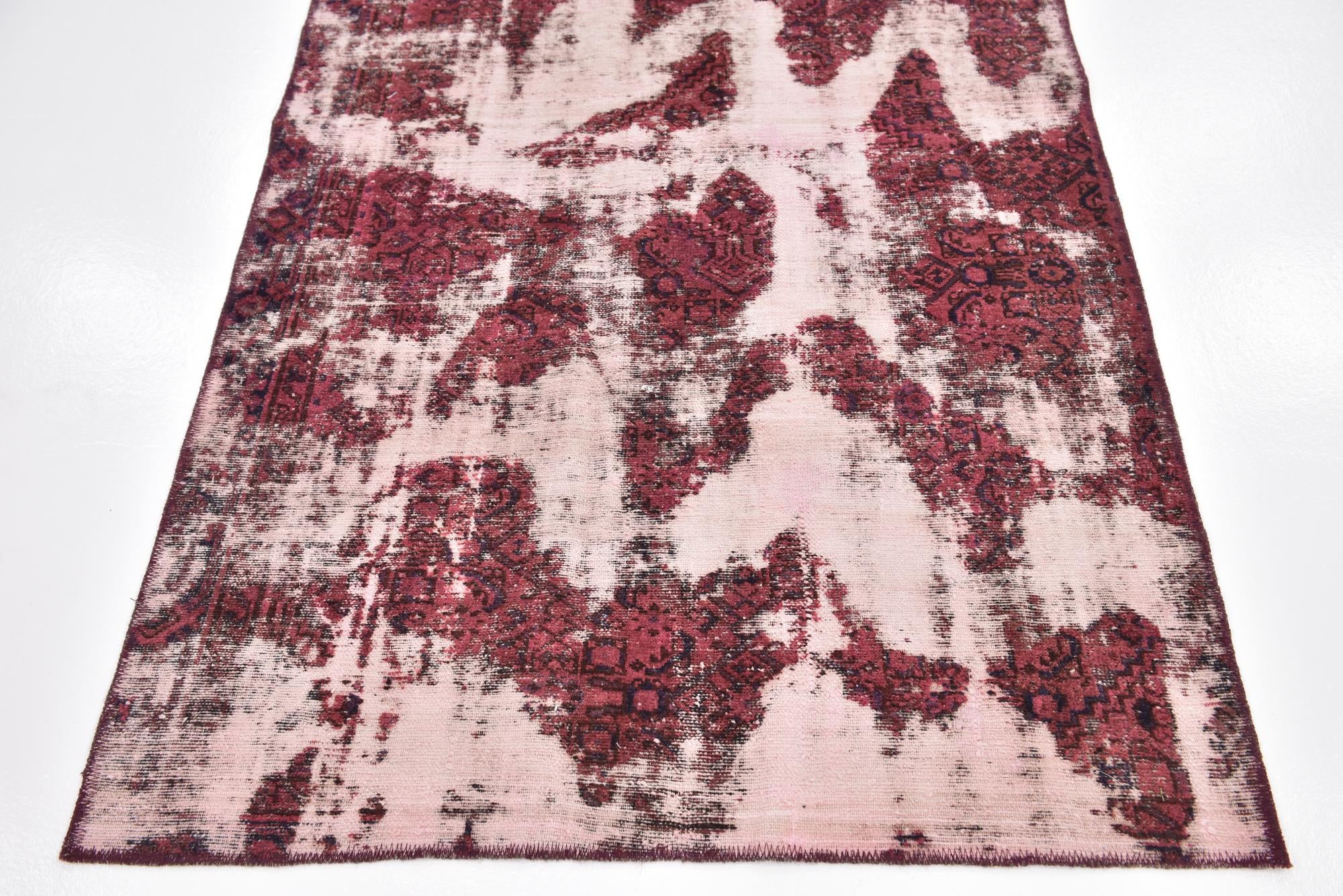 3' 7 x 6' 2 Hand Knotted Ultra Vintage Persian Wool Rug