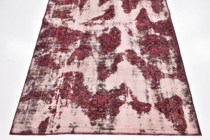 Detail image of 3' 7 x 6' 2 Hand Knotted Ultra Vintage Persian Wool Rug