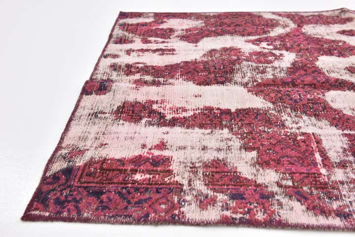 3' 7 x 6' 2 Hand Knotted Ultra Vintage Persian Wool Rug