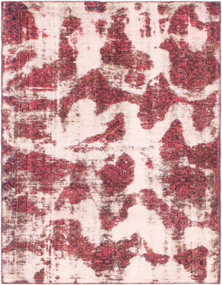 Detail image of 3' 7 x 6' 2 Hand Knotted Ultra Vintage Persian Wool Rug
