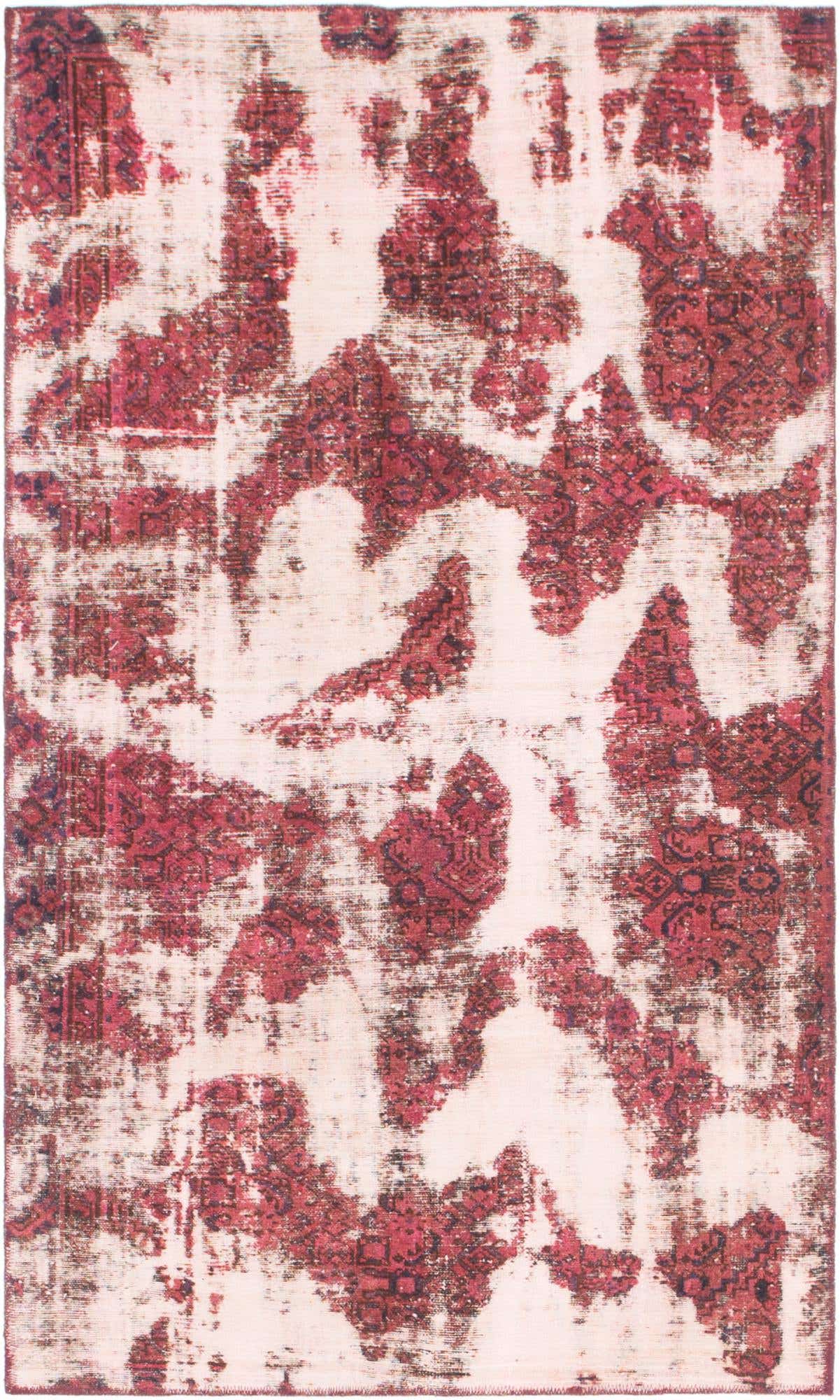 3' 7 x 6' 2 Hand Knotted Ultra Vintage Persian Wool Rug