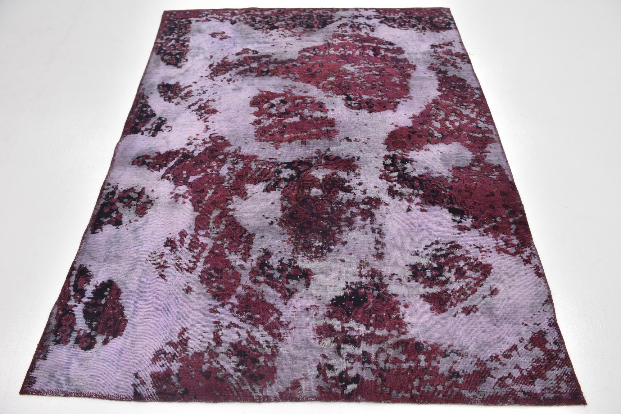 4' 10 x 6' 5 Hand Knotted Ultra Vintage Persian Wool Rug