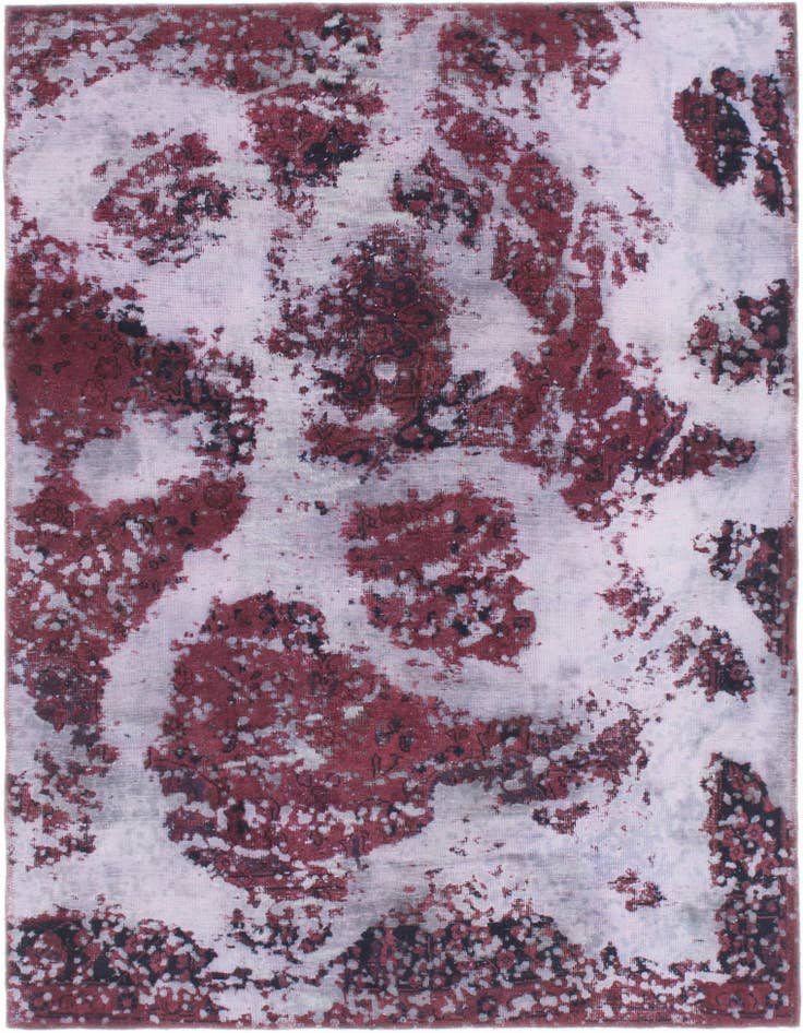 Detail image of 4' 10 x 6' 5 Hand Knotted Ultra Vintage Persian Wool Rug