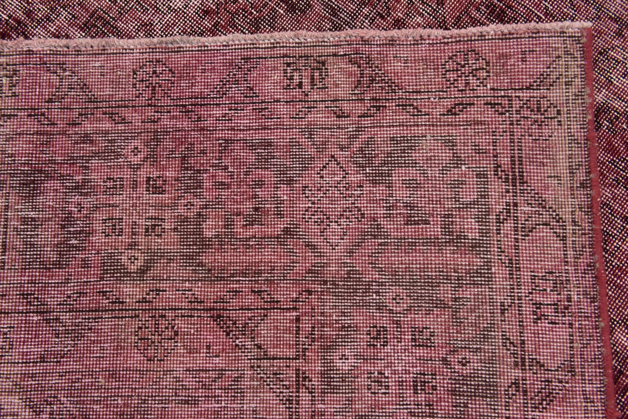 6' 5 x 9' 6 Hand Knotted Ultra Vintage Persian Wool Rug
